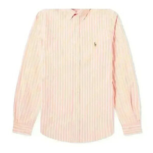 Ralph Lauren Striped Collared Classic-Fit Button-Down Shirt - Size 16 32/33